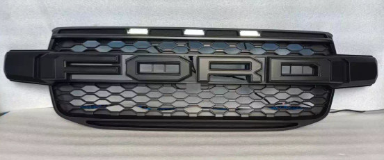 Black Raptor style Grille with white LED to fit 2022/23 Ford Ranger/Everest